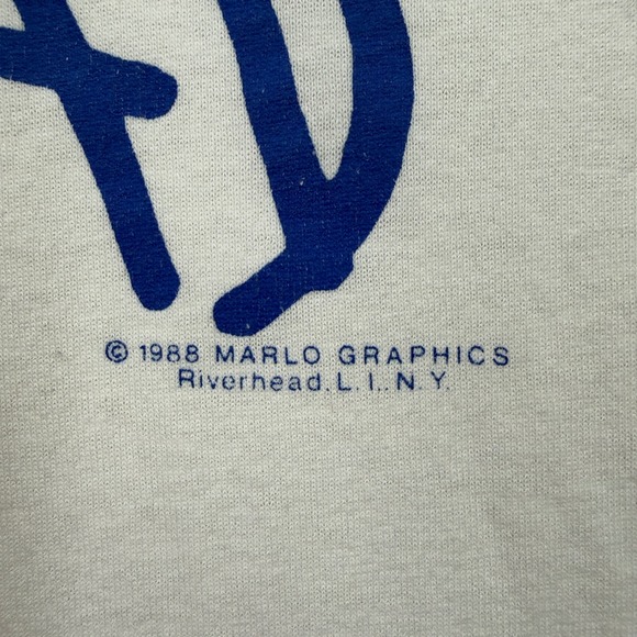 1988 Hanes Fifty Fifty Mens T Shirt World Greatest Dad Graphic White L Vintage - Picture 4 of 8